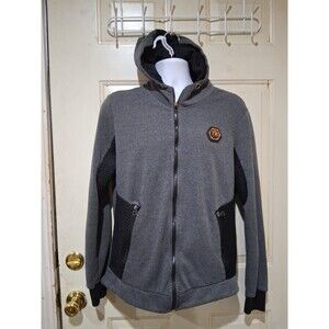 Tailored Recreation Mens Full Zip Hoodie Sz M, Gray
